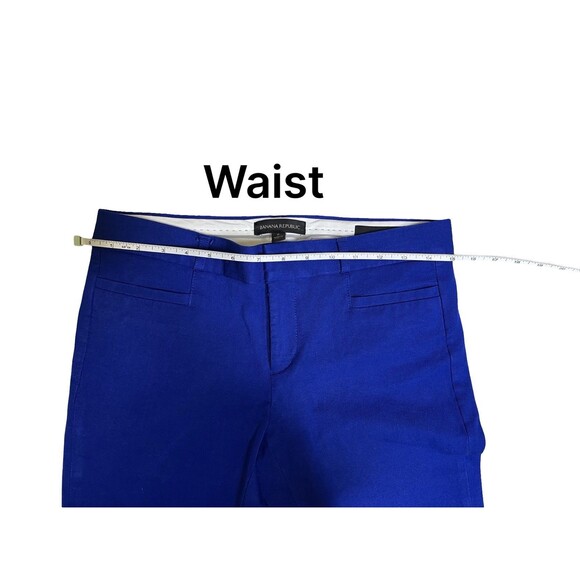 BANANA REPUBLIC Women's Blue Sloan Pants Slacks Size 2 Business Pockets - Picture 7 of 13